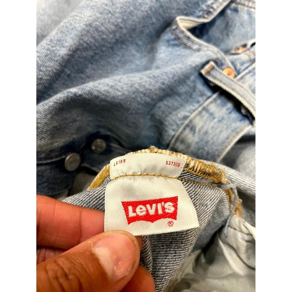 Levi's 501 Straight Jeans Men 38x32 Blue‎ Denim Stonewash Cotton Original Fit